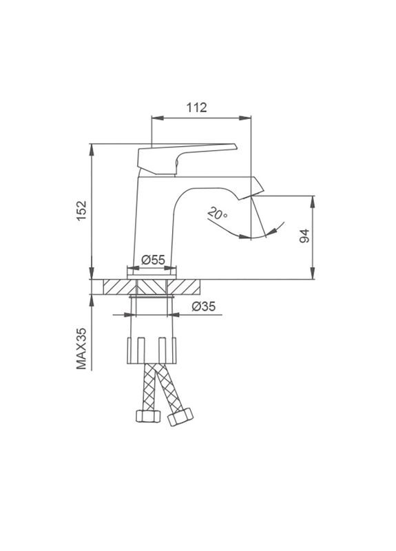 Смеситель для умывальника F1071 Frap (316088981)