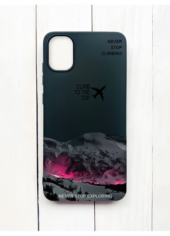 Матовый чехол на Samsung Galaxy A05 (A055) Поднимись на вершину (принт 419) Creative (370169724)