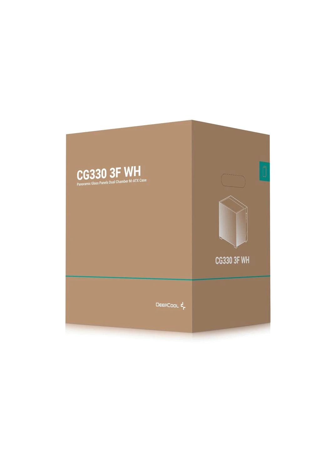 Корпус CG330 3F White (R-CG330-WHNGM3-G) без БЖ DeepCool (382807479)