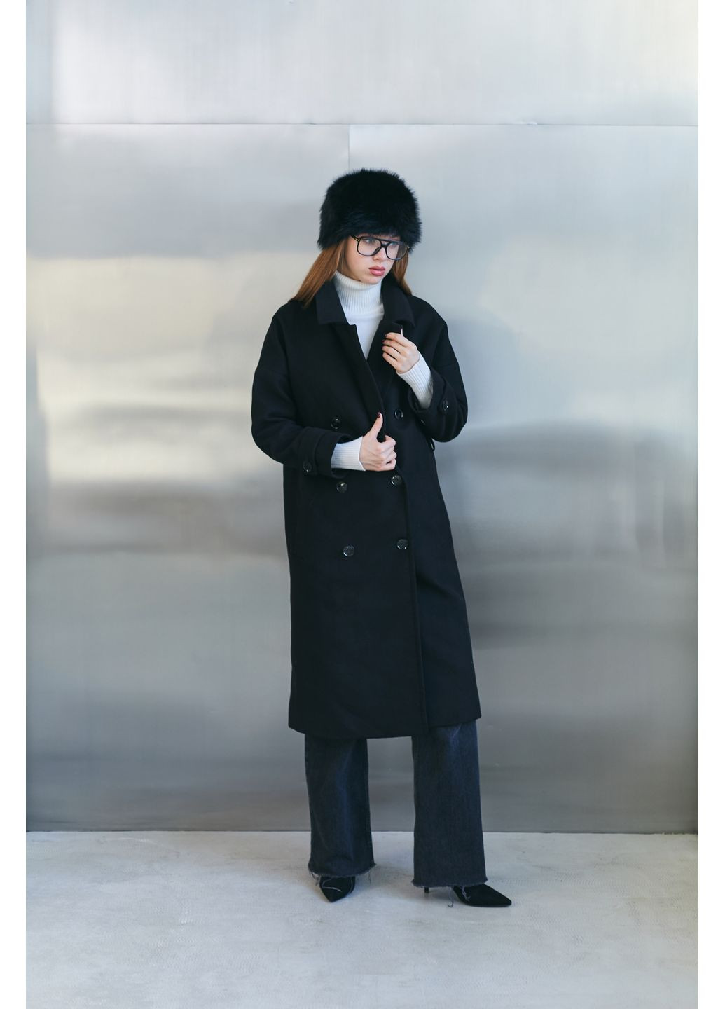 Жіноча шапка зі штучного хутра FURGLAM чорна с підкладом No Brand (369489312)