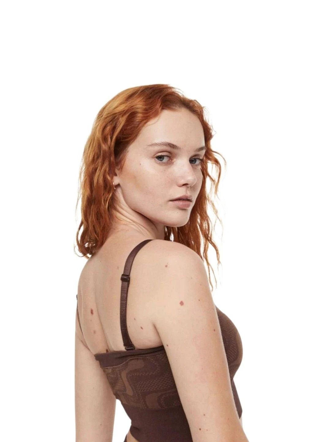 Топ спортивний Коричневий H&M SPORT (379617892)
