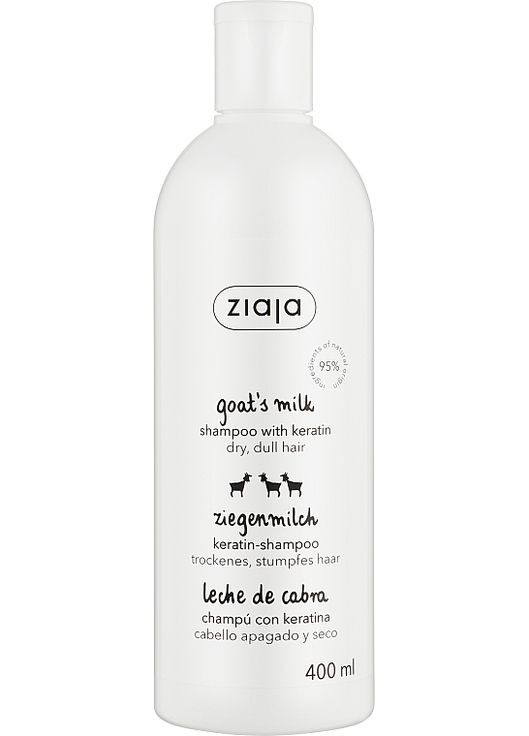 Шампунь для волос Goat's Milk Shampoo 400ml (1092487-31017830) Ziaja (368629207)