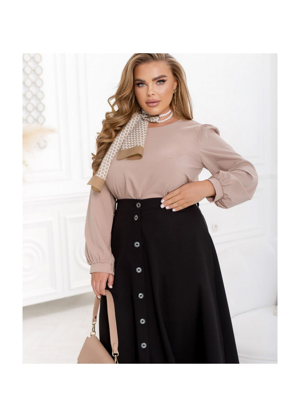 Черная повседневная юбка Liton