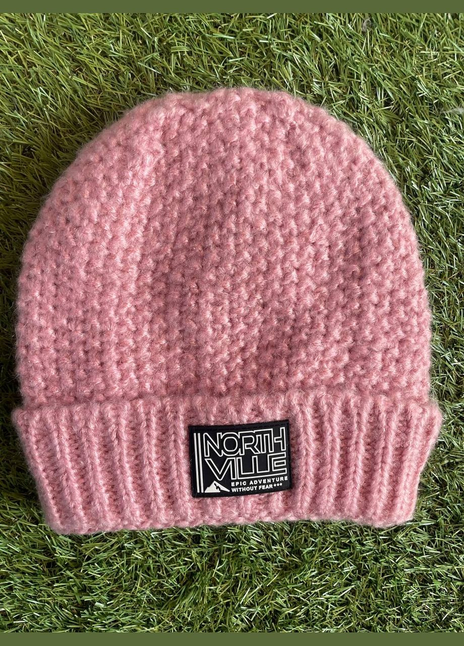 Шапка на девочку вязанная с подворотом C&A (305741978)