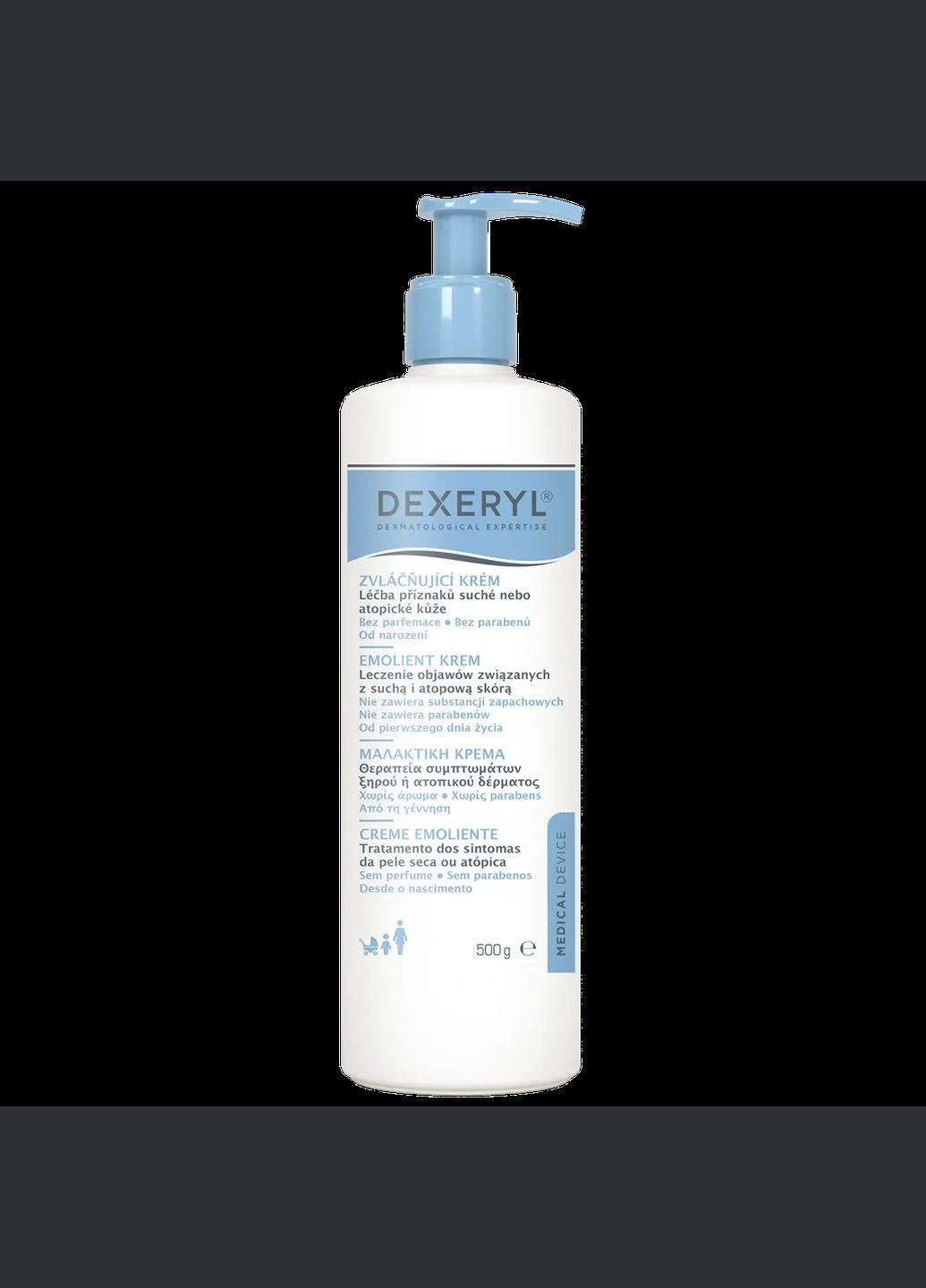 Пом'якшувальний крем для сухої атпічної шкіри, Dexeryl, 500 г No Brand (368851235)