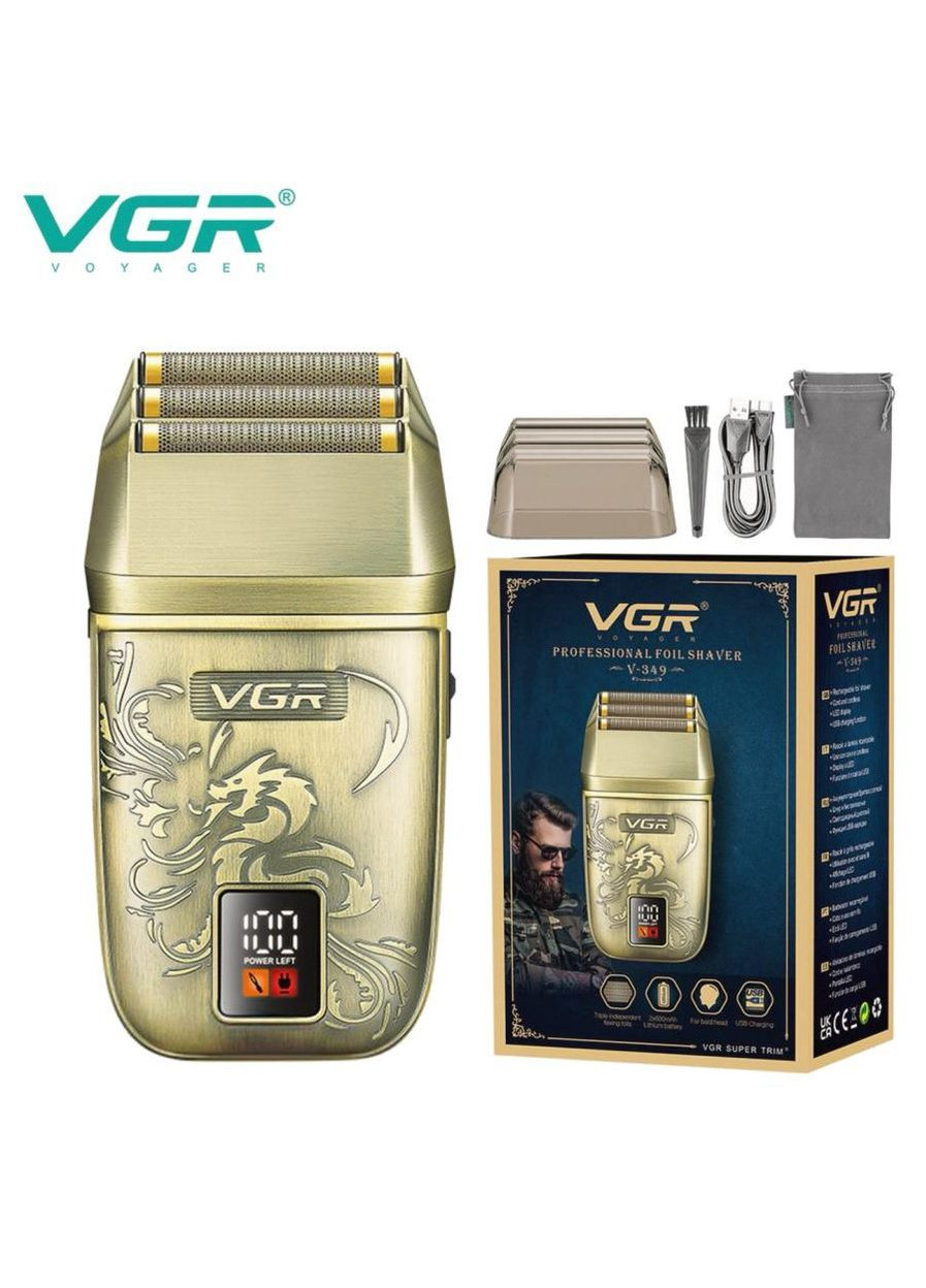 Портативна бритва VGR V-349, Електричний гребінець для бороди, Електробритва, YP-491 Бездротова електробритва No Brand (351486088)