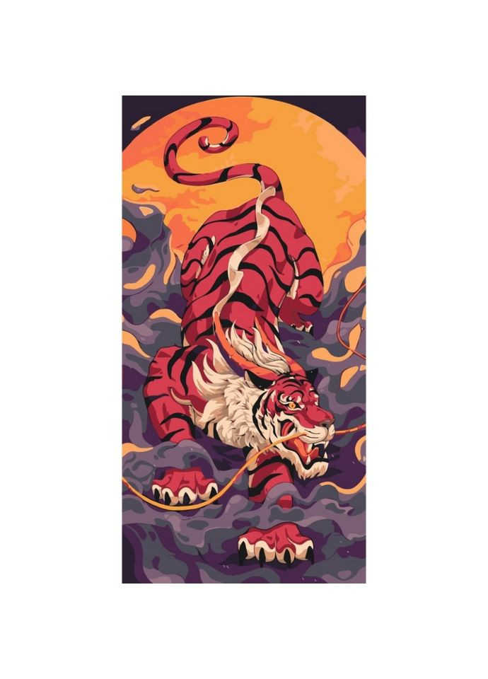 Картина по номерам "Подкрадывающийся тигр" 11593-AC 40х80 см Art Craft (342025724)