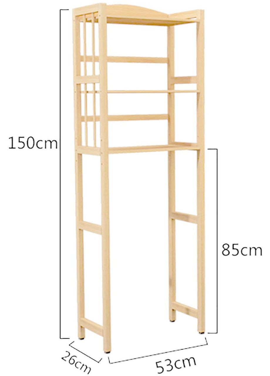 Стеллаж над унитазом из дерева Акаба бланже (СУТ-000201) No Brand (328293429)
