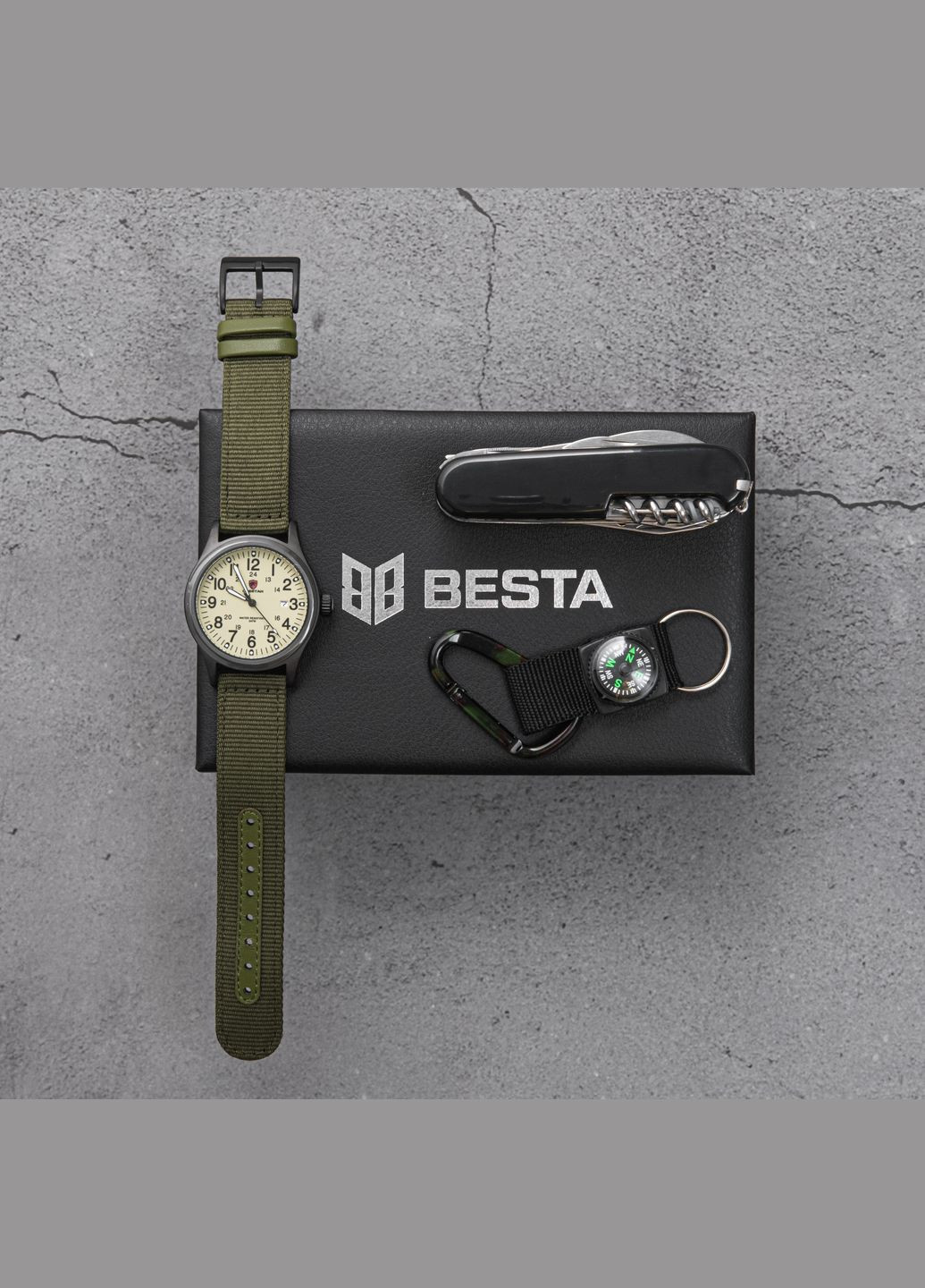 Box Command Set набор с компасом quartz классический Besta (331601614)