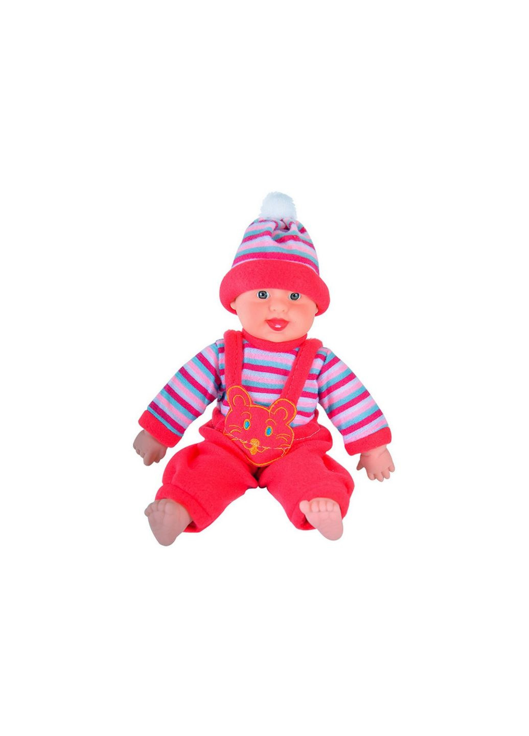 Дитяча іграшка Пупс-реготун X1008-2 музичний Червоний Bambi (283324780)