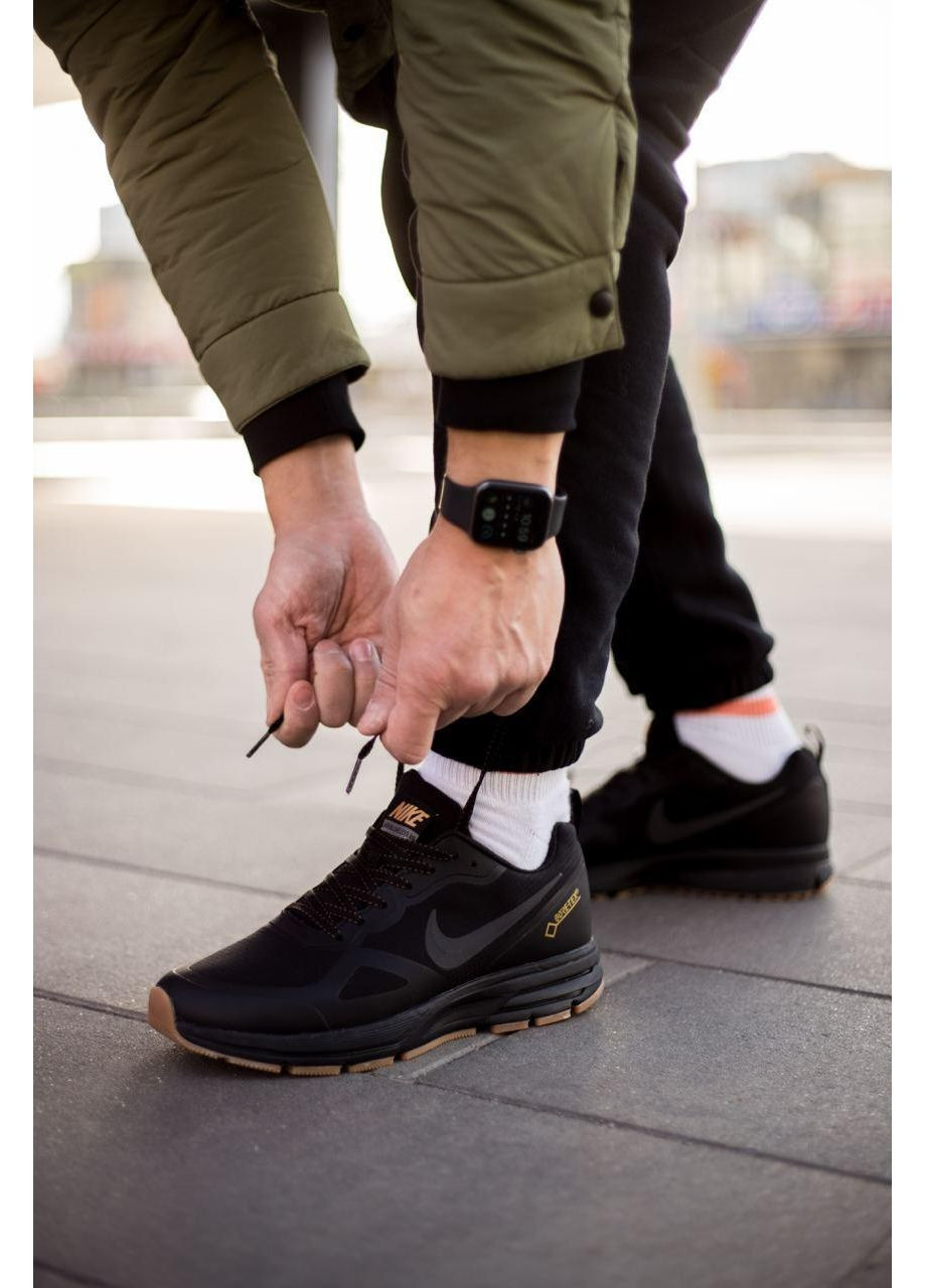 КРОССОВКИ ЖЕНСКИЕ NIKE ZOOM AIR RELENTLESS 26 BLACK BEIGE НАЙК АИР ЗУМ No Brand чёрные демисезоны (367171912)