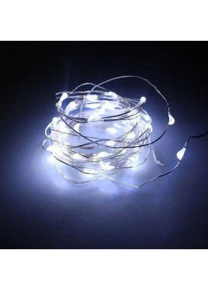 Гірлянда світлодіодна Капля Роси ніть 30 LED 3м від батарейок и USB холодний білий новорічна гірлянда на елинку LTL (363329709)