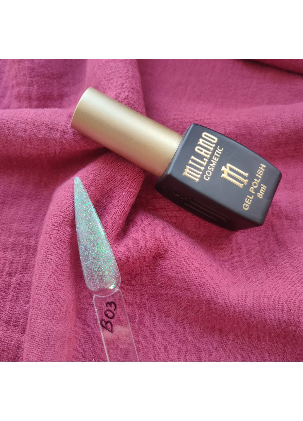 Светоотражающий гель лак PHOENIX B 03 8 мл Milano Світловідбиваючий (361849833)