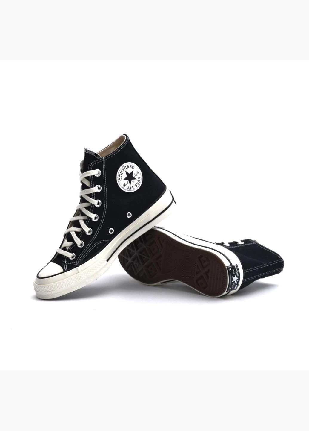 Черные всесезонные кеды унисекс chuck 70 classic high top 162050c Converse