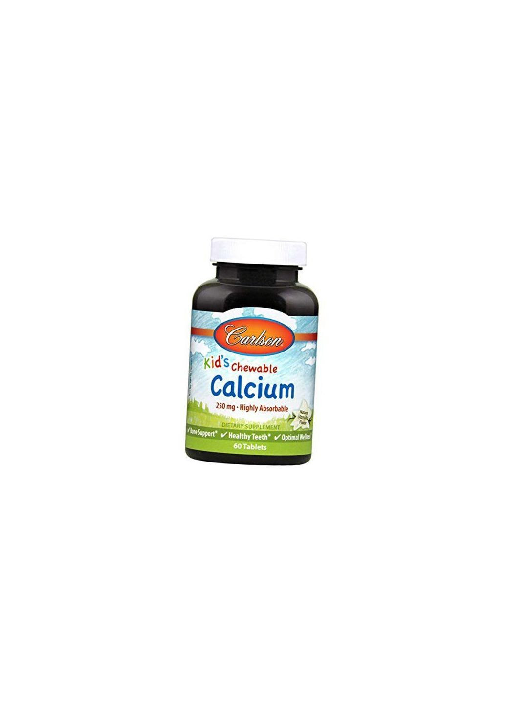 Жевательный Кальций для детей, Kid's Calcium, 120таб Ваниль 36353047, (36353047) Carlson Labs (293254773)