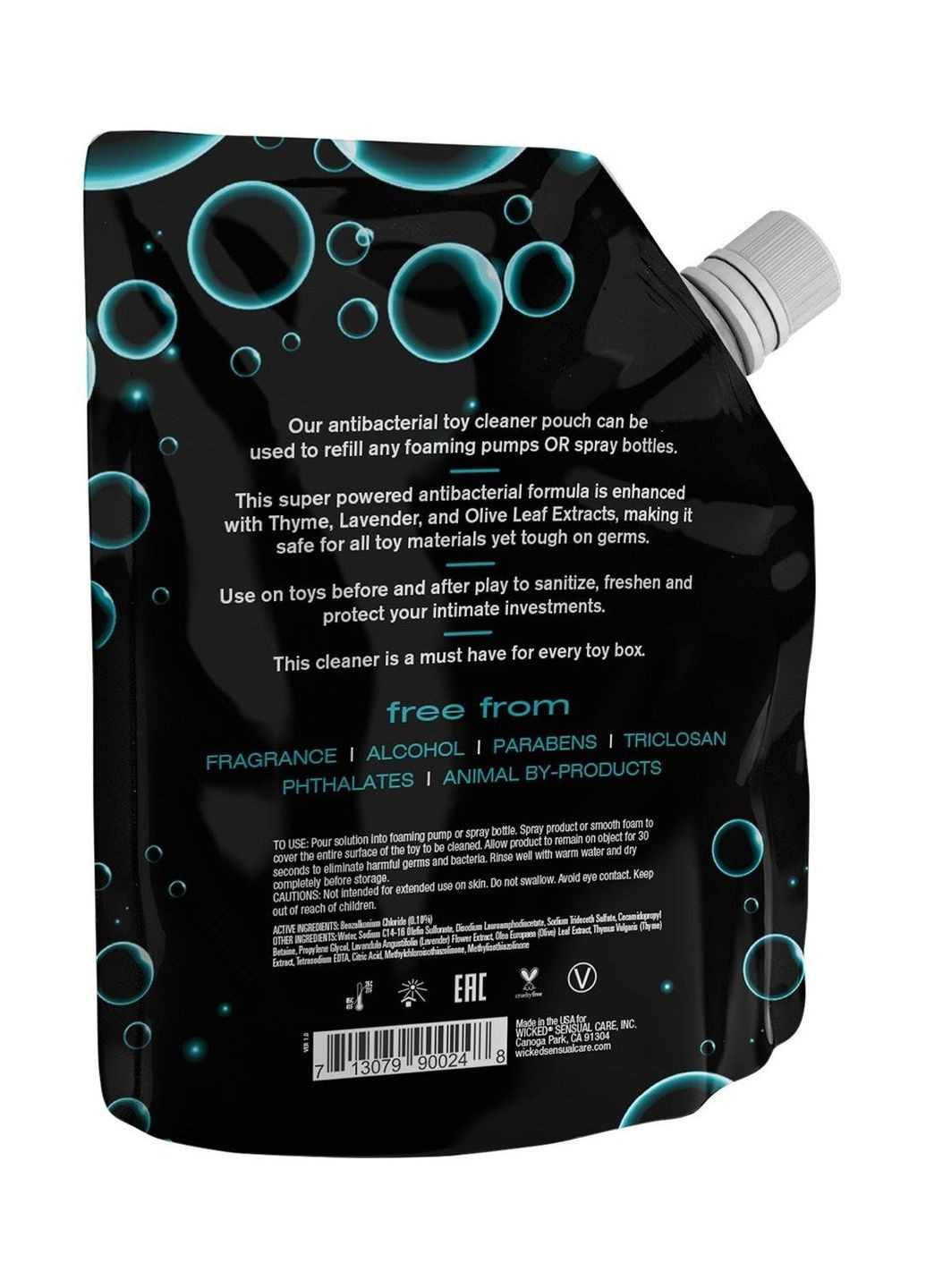 Очищувач для іграшок Foaming, 710 мл Wicked Sensual Care (361670557)