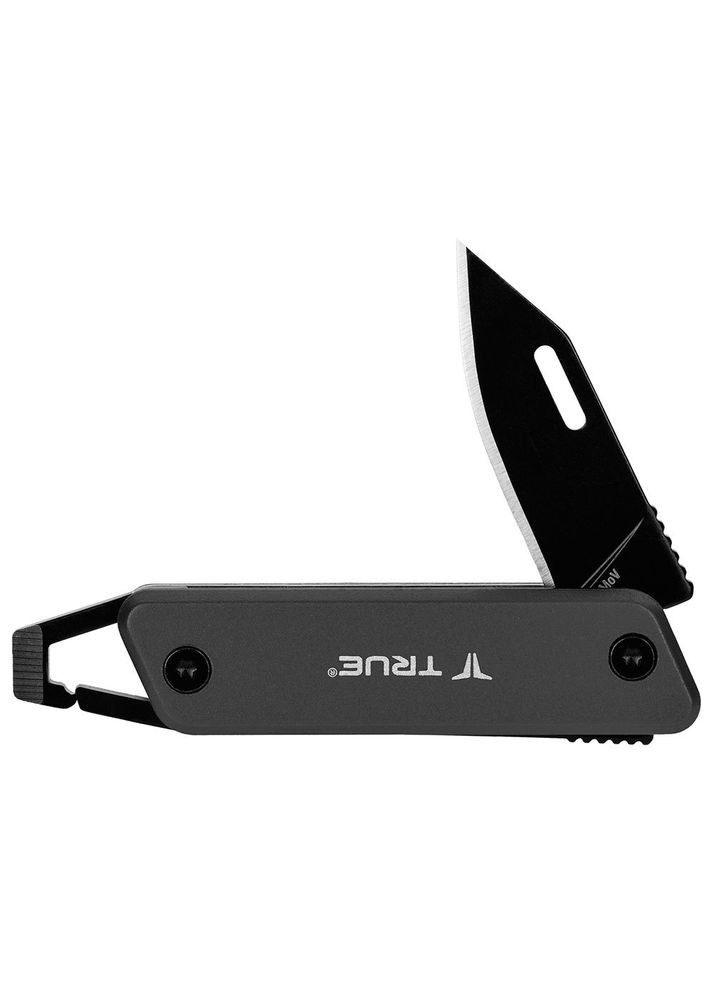 Раскладной туристический нож Utility Modern Keychain Knife Черный Серый True (282842098)