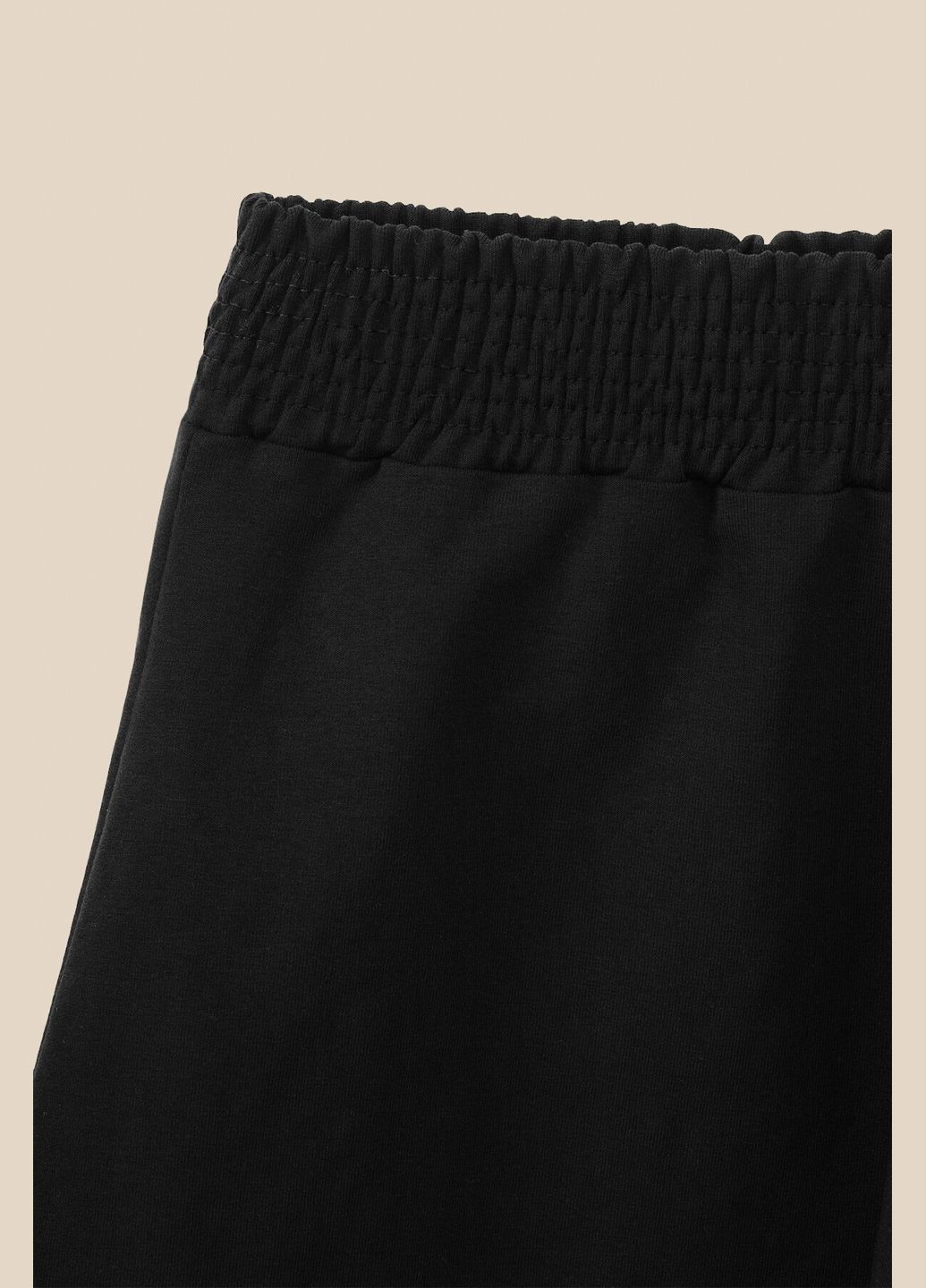 Шорты однотонные женские WBC02410 Черный shop (2000990656032) LAWA Шорти трикотажні (316013370)