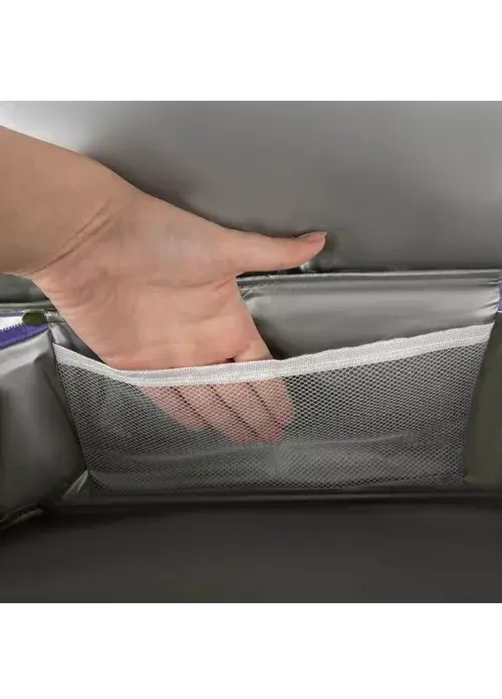 Термосумка сумка холодильник для пикника туризма походов отдыха на природе пляже 20 л 58х15х35 см (477119-Prob) Серая Unbranded (294719950)