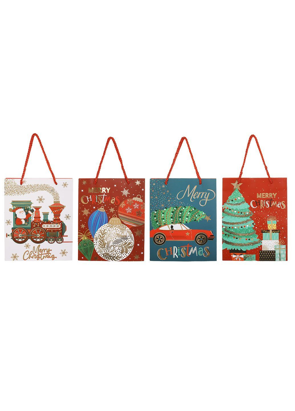 Подарочный пакет с новогодним принтом 18*23*8см (стоимость за 1 шт) Home Decor (362562215)