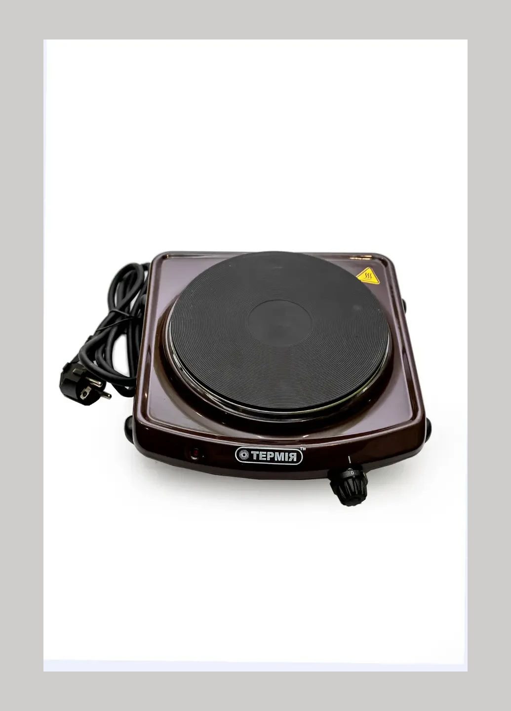 Электроплитка ЭПЧ – 1,5 кВт (конфорка чугунная, белый/коричневый) ТЕРМІЯ (317592238)