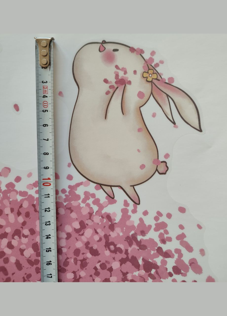 Наклейки в дитячий садок, Слон і зайці Flower dance (лист 60 х 90 см) Б235 No Brand (302242799)