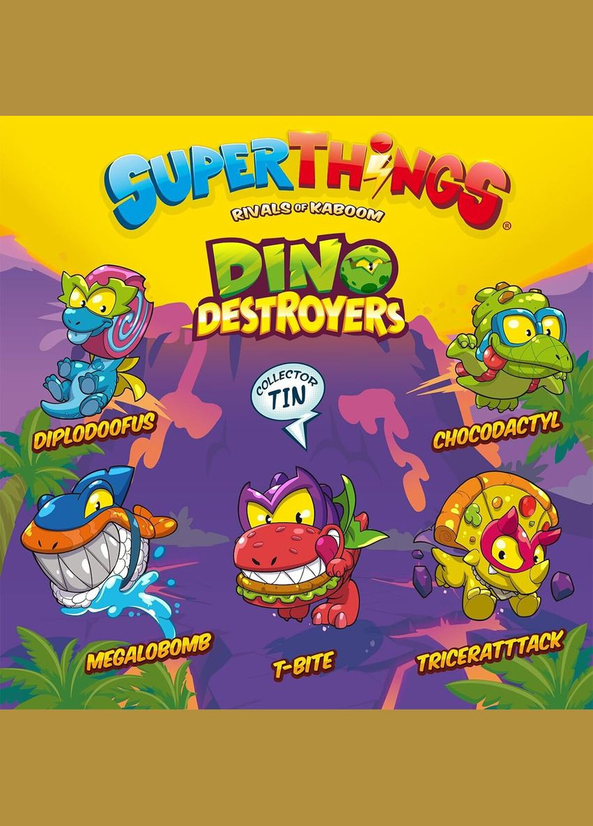 Ігровий набір S ДІНО РУЙНІВНИКИ PSTSD48TIN60 (8431618026342) shop (8431618026342) SuperThings (362917923)