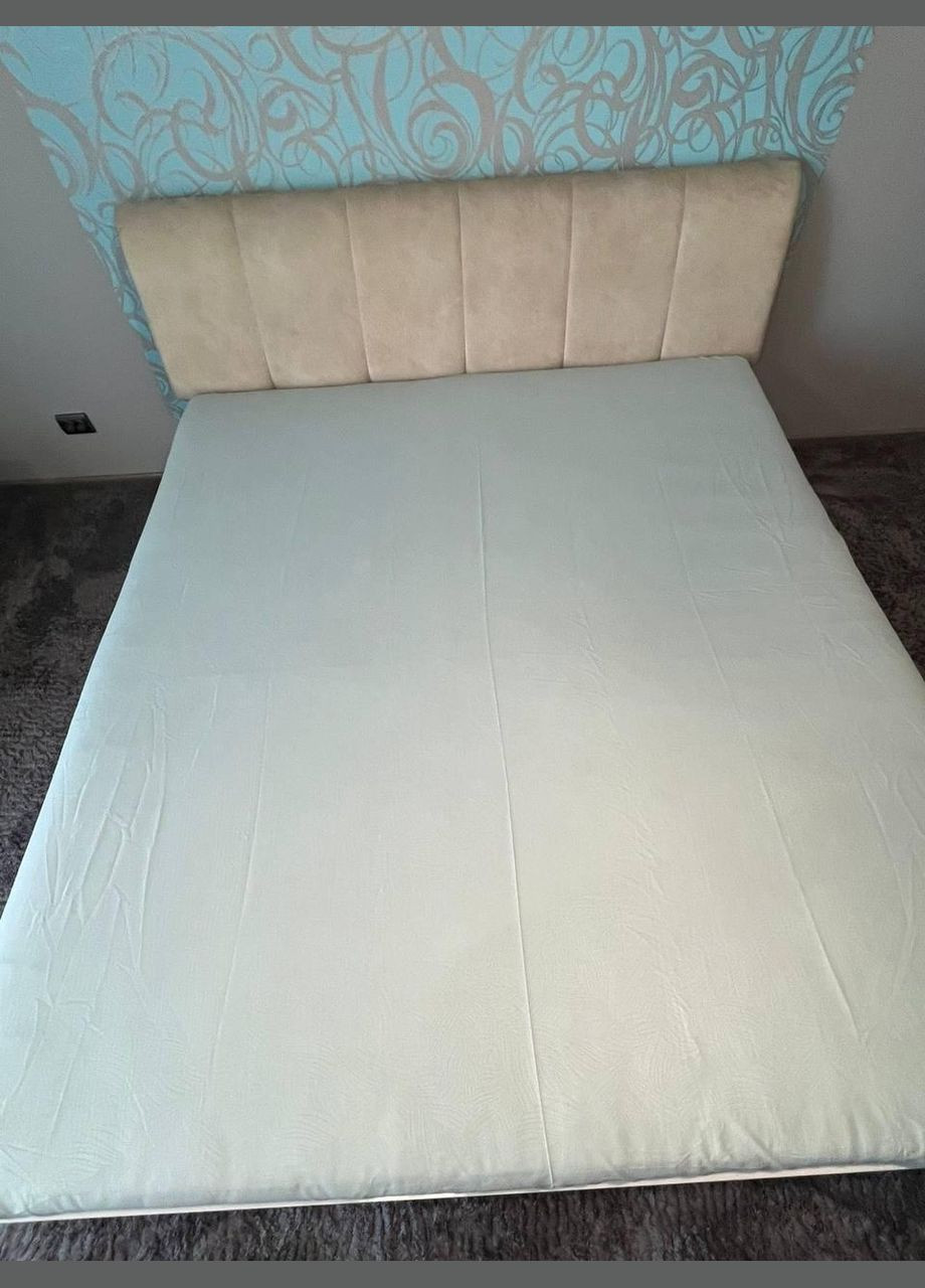 М'яке натяжне простирадло на ліжку на гумці 180x200x15 см мікросатин Сірий (П4К-rezinka002-28) No Brand (308754510)