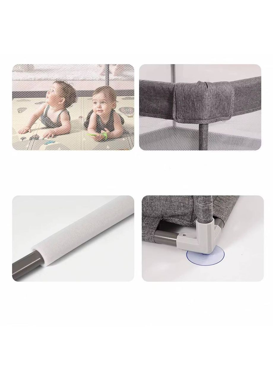 Манеж дитячий 120х120 Сухий басейн огорожа для дитини Бежевий (MG12) No Brand (372158131)