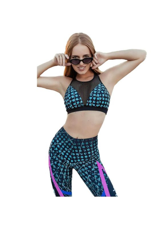 Топ T8 Черно-голубой, (06399493) TOTALFIT (323021399)