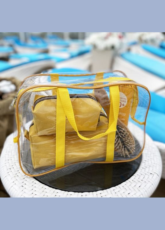 Набор для пляжа сумка и две косметички KBeach-yellow () Organize (264032465)