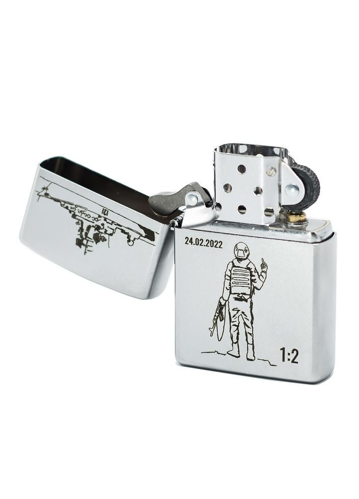 Запальничка 205-2402RVK CLASSIC satin chrome Zippo (316627596)