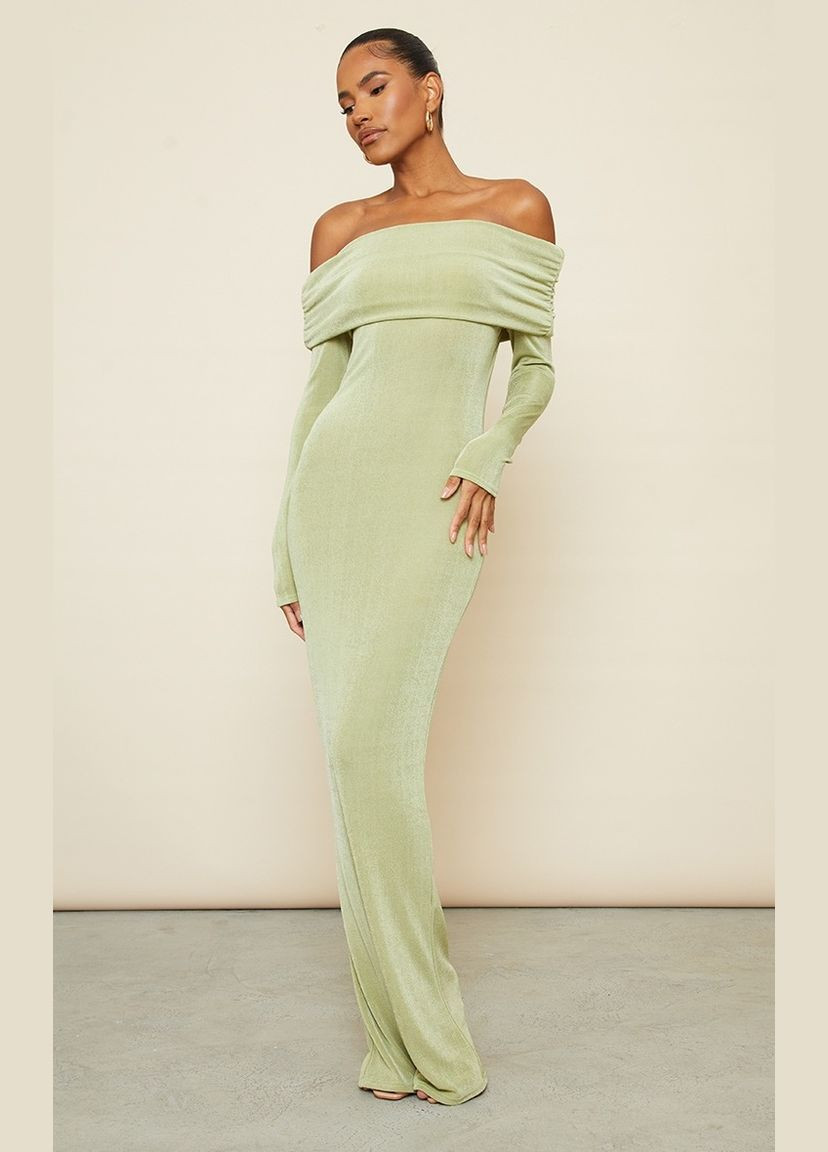 Оливковое платье PrettyLittleThing