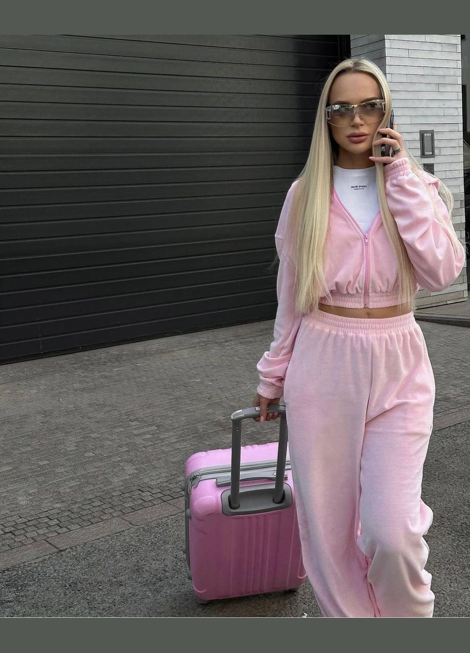 Жіночий велюровий костюм з кофтою та штанами Adelante (342327878)