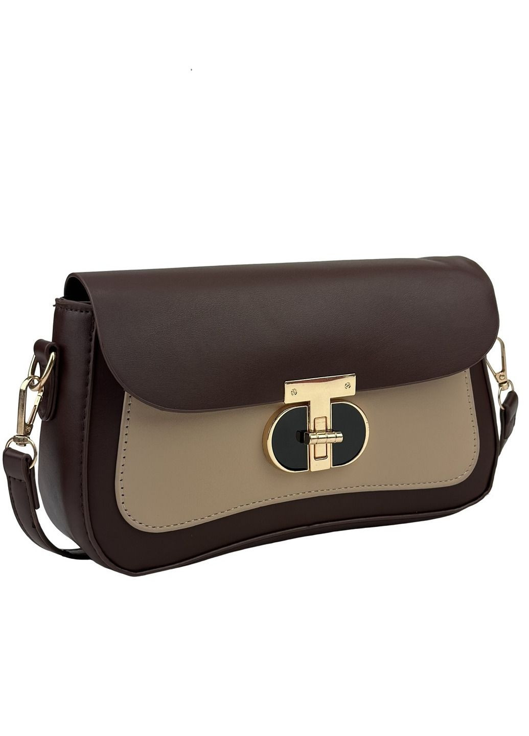 Жіноча сумка кросбоді через плече з екошкіри з клапаном RoyalBag P2-1601 (331879772)