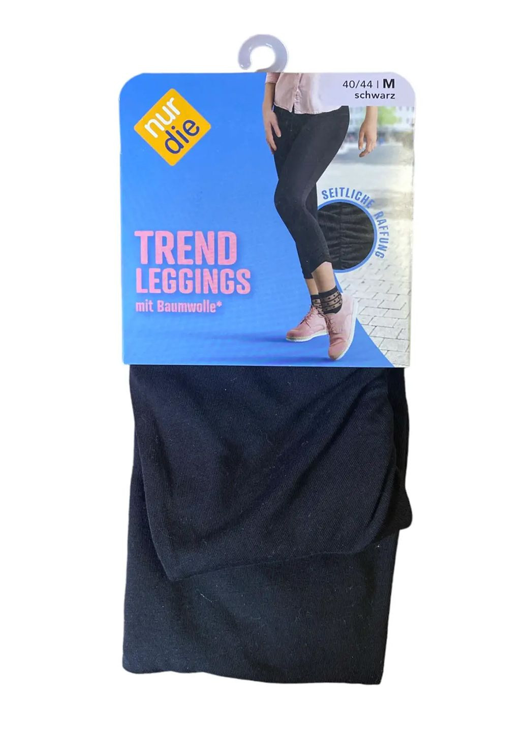 Жіночі легінси бавовняні Trend leggings 40-44 (M) Чорні (711011) Nur Die (278747601)