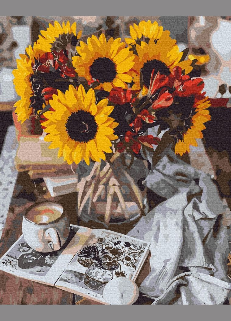 Картина за номерами Затишний осінній букет 40 х 50 BS40230 Brushme (348359613)