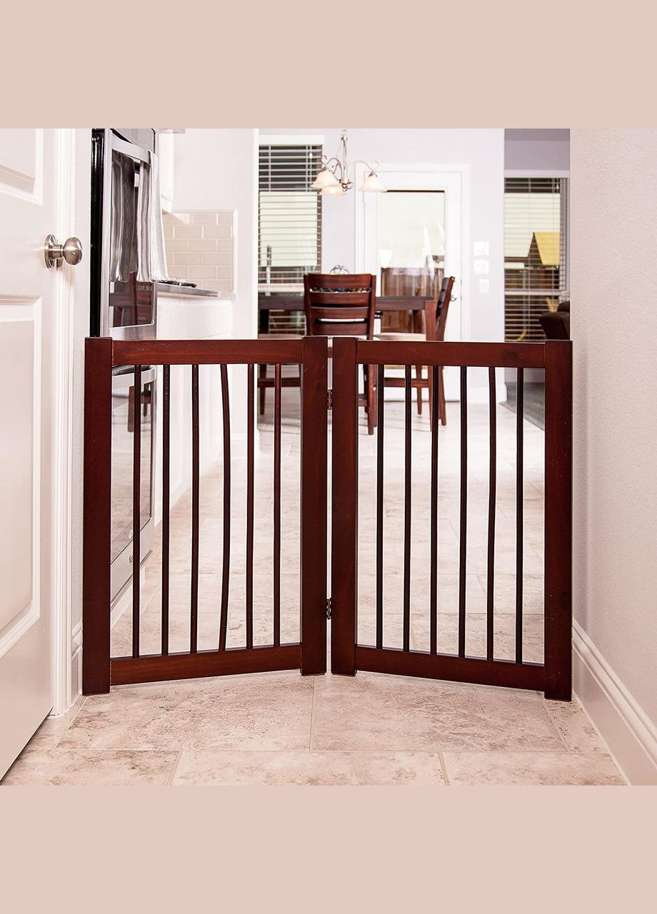 Парканчик обмежувач з дерева Лео 90х48 капучино (ЗБО-48900609) No Brand (328605664)