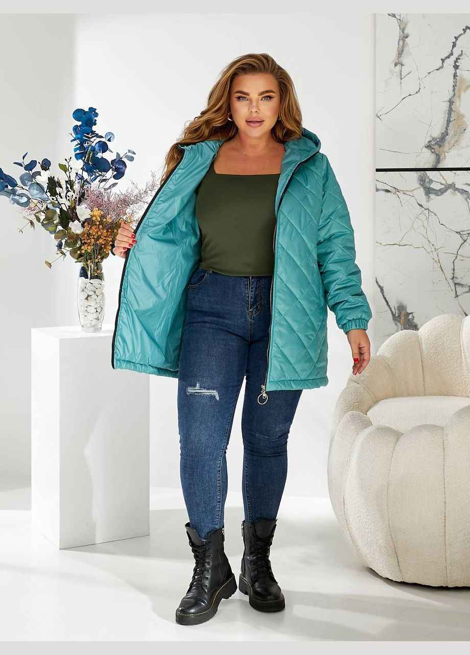 Бірюзова осіння куртка No Brand