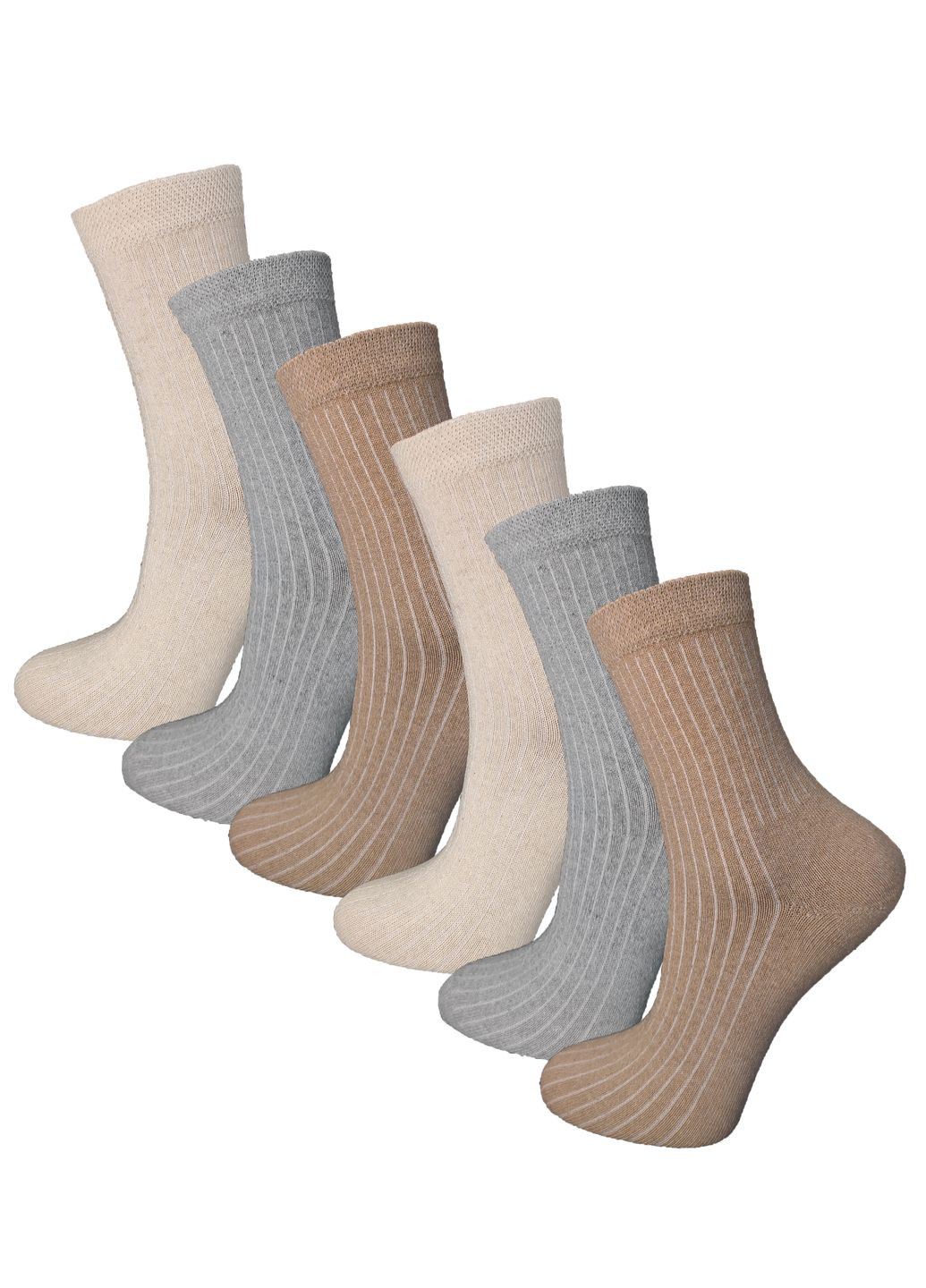 Комбіновані шкарпетки жіночі високі 6 пар ws 236/6 р.36-40 XTeam однотонні (352503909)