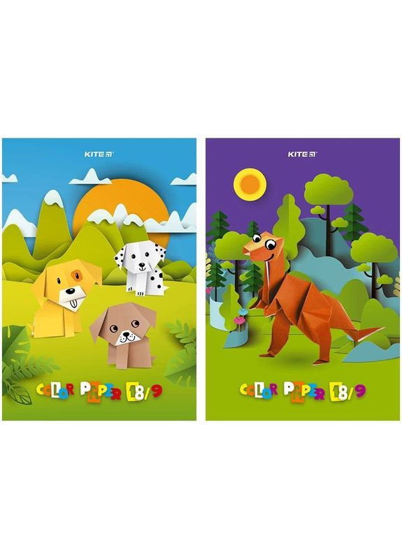 Бумага цветная, А4, 9 цветов, 18 листов () Kite K23-1250 (360602279)