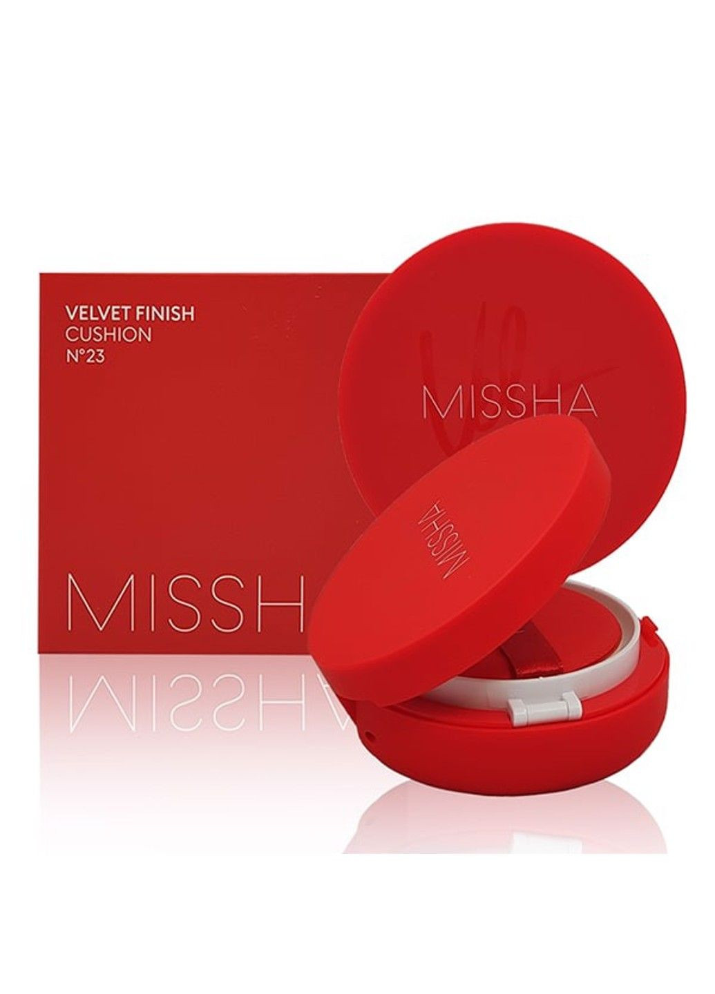 Тональний кушон для обличчя Velvet Finish Cushion SPF50+/PA+++ MISSHA (292323671)