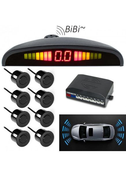 Парктронік на 8 датчиків з дисплеєм Parking Sensor (A0055) паркувальний радар ASSISTANT (350349152)