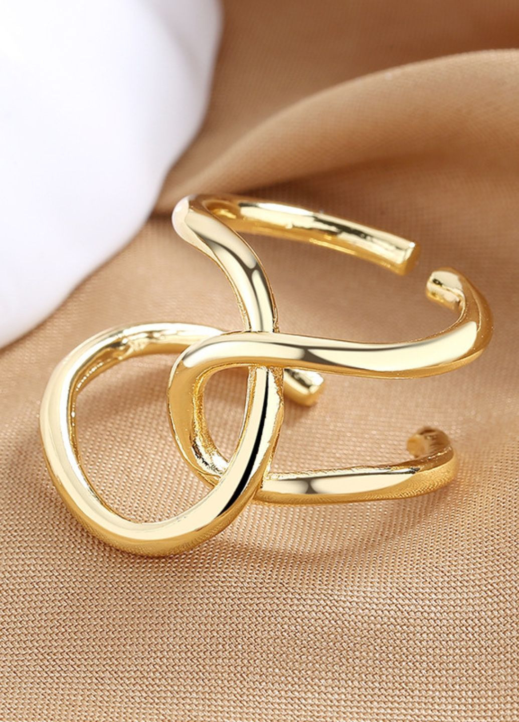 Жіноча каблучка Golden Lines (1613-01) One size Macarena (316038827)