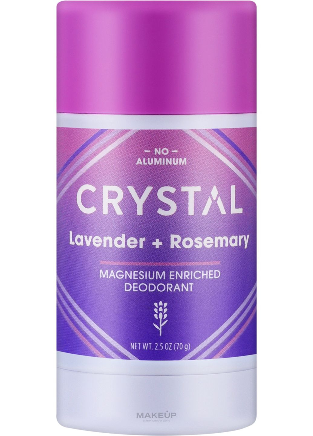 Дезодорант, збагачений магнієм "Лаванда + розмарин" Magnesium Enriched Deodorant Lavender + Rosemary 70g (1347855-35836730) Crystal (368640393)