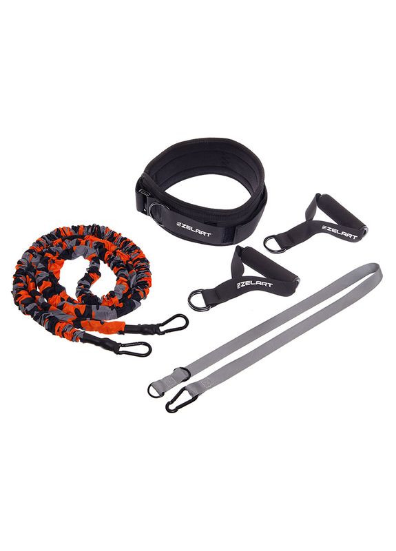 Повідець-амортизатор з лямками для силових тренувань FI-7839-35, (56363225) Zelart (315695153)