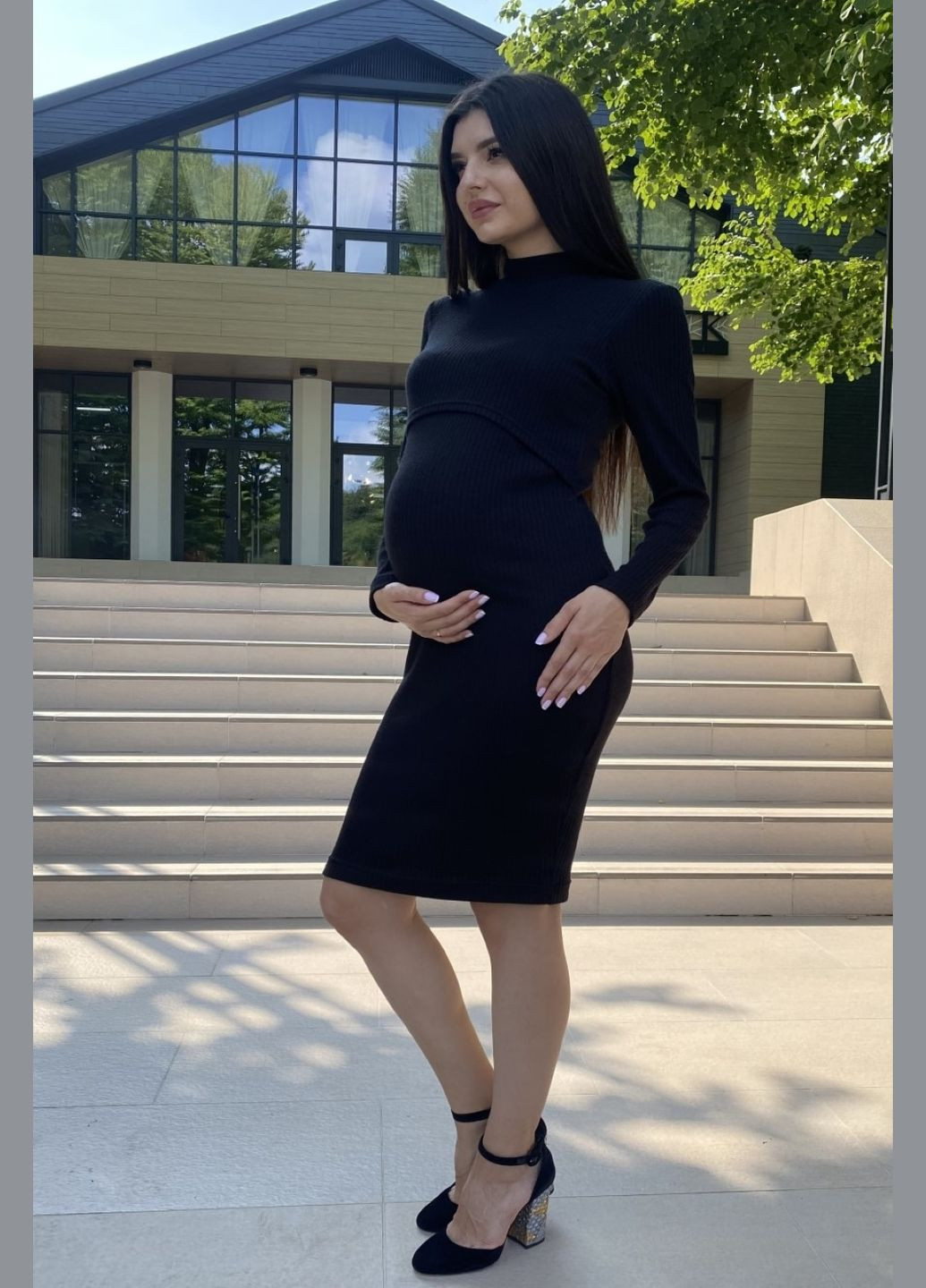 Чорна повсякденний сукня 2311 1585 Dianora