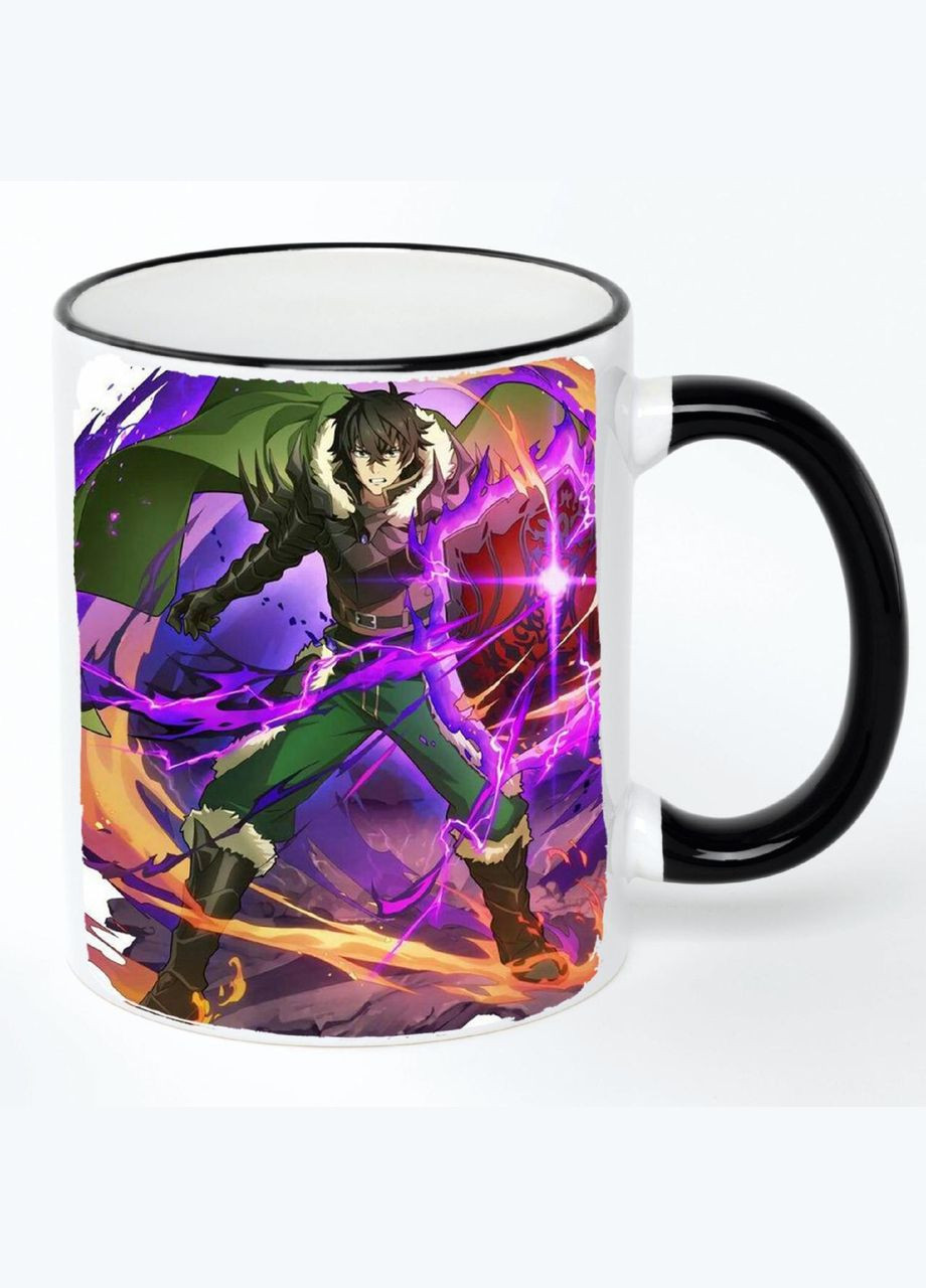 Чашка Сходження героя жита Аніме #002 (кухоль, кружка) Біла з чорною ручкою 330 мл No Brand (322712854)