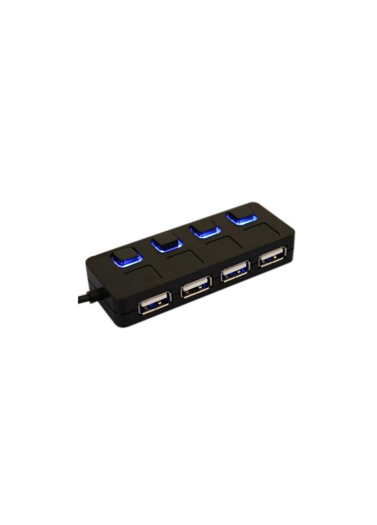 Концентратор LA-SLED4 black 4 x USB 2.0 вімкач на до Lapara (346487473)