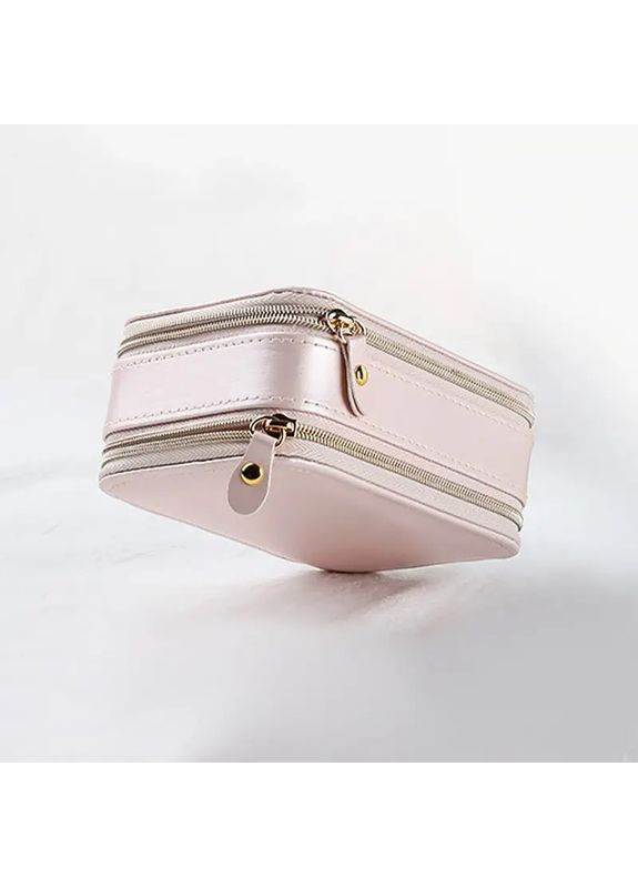 Скринька органайзер для ювелірних прикрас та виробів із штучної шкіри з дзеркалом 115*80*50 см Pink Casegrace (360454708)